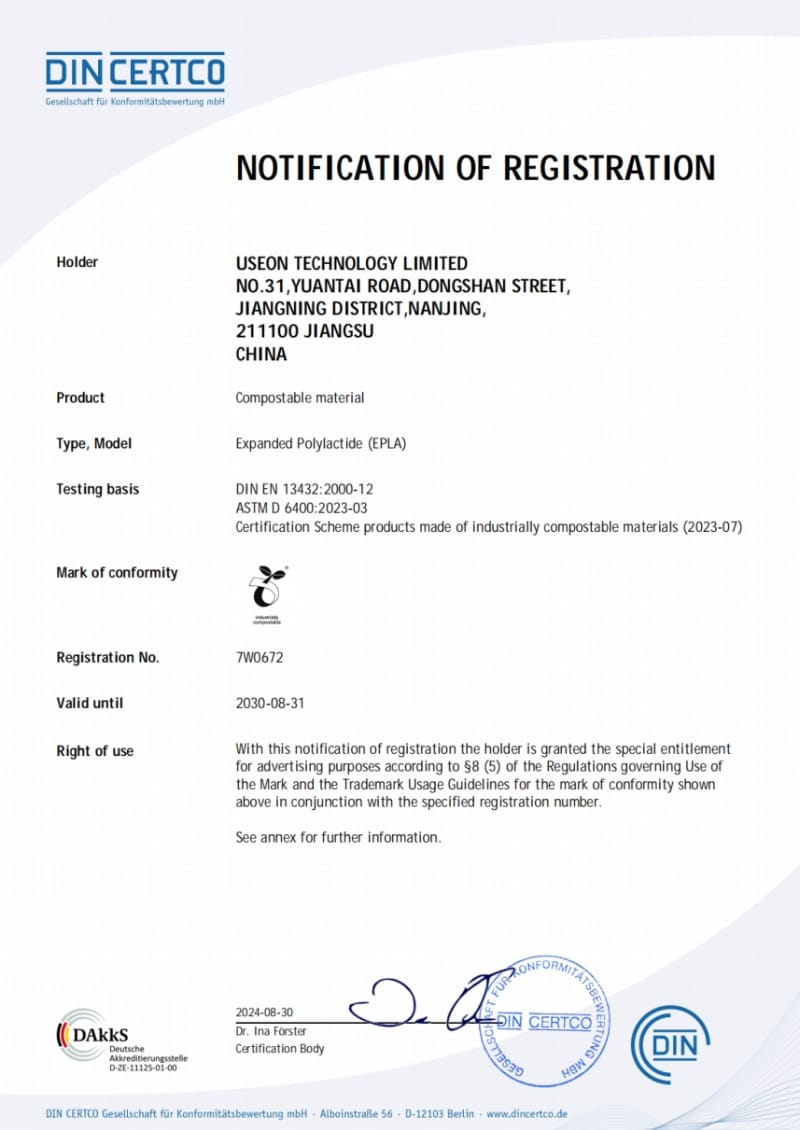 Notification of Registration