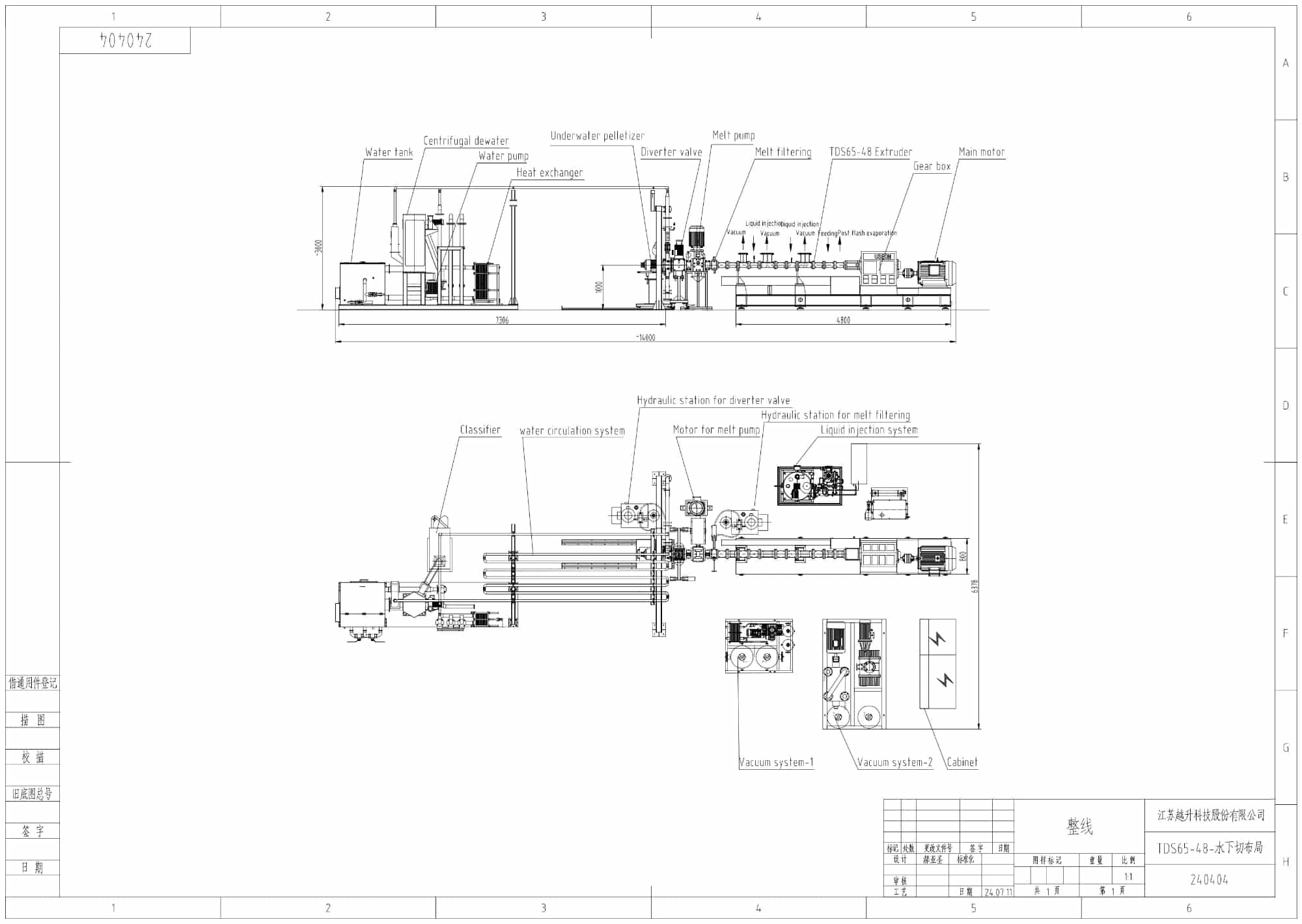 Devolatilization Layout