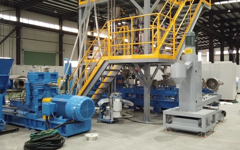 PE+CaCO3 Filler Masterbatch Compounding Line